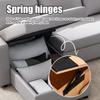Cold Rolled Steel Foldable Spring Hinge Heavy Duty Sofa Bed Corner Lifting Bracket Fixed Supports Furniture Hardware Accessories
