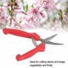 2PCS Straight Blade Pruning Shears Red Trimming Scissors Durable Garden Scissors