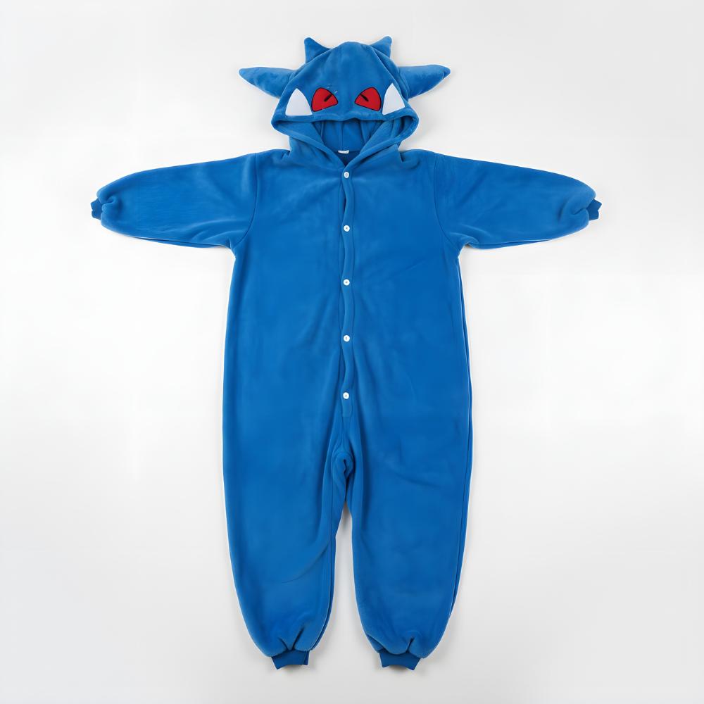 Piżama Onesie Kigurumi Kostium Pokemon Niebieski Gengar Xl: 175 - 185Cm