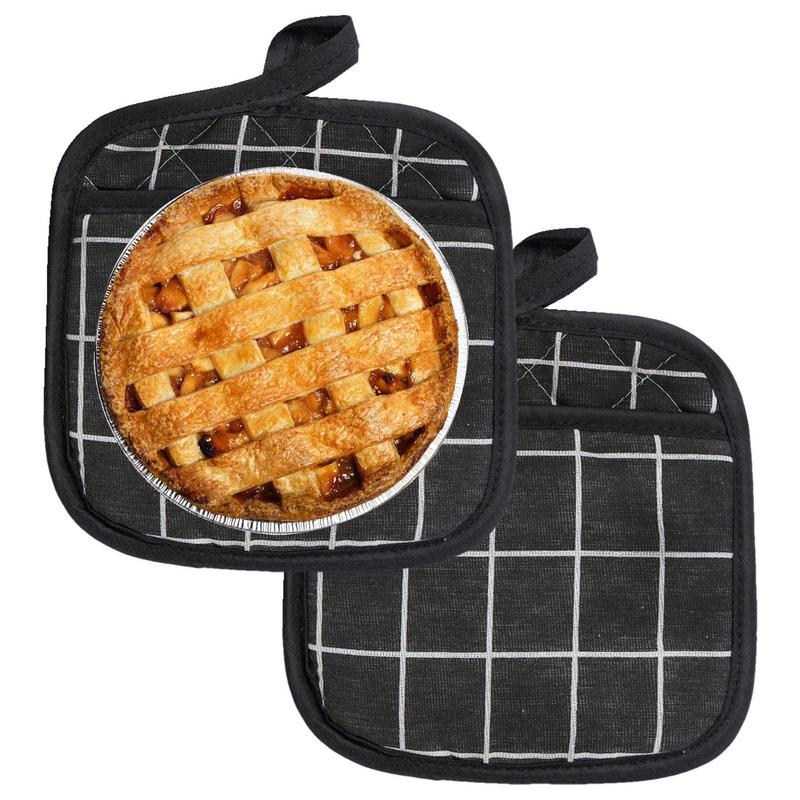 Kitchen Potholders Pad And Stove Oven Gloves Heat Resistant Thermal Anti-heat Take  Pot Cooking Baking Gloves Insulation Pad