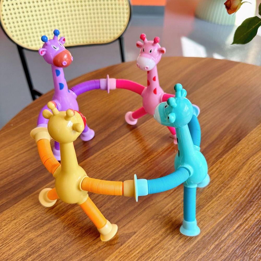 Stretchable Stretchable Giraffe Toy Telescopic Educational Deformation Animal  Kids Motor Skills
