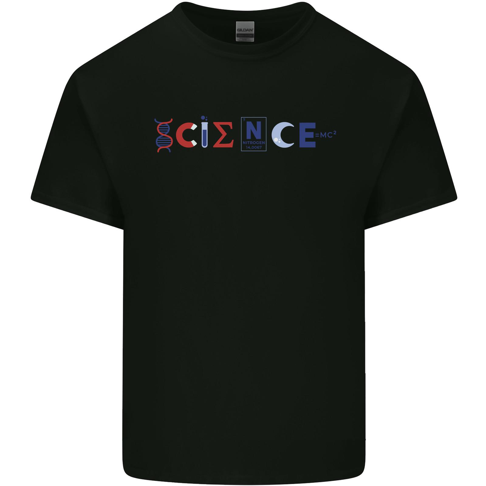 Science Symbols Physics Chemistry Biology Mens Light Cotton T-Shirt L