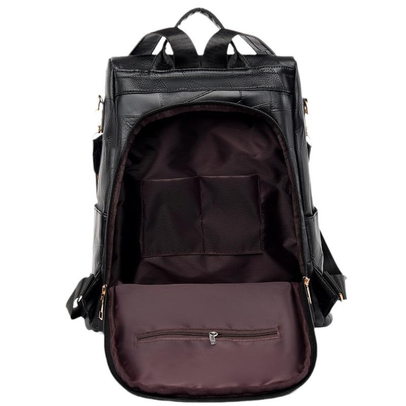 Soft Leather Capacity Casual Backpack