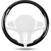 Aimato Car Steering Wheel Cover Carbon Fiber, Ultra-Thin Car Steering Wheel Cover,Comfortable & Breathable Microfiber,Universal Fit For Most Cars,
