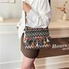 Ethnic Style Casual Shoulder Bag With Tassels For Daily Use And Travel