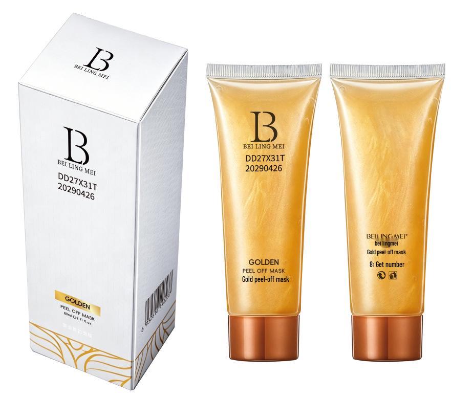 Beneficio Máscara Peel-Off de Oro 24k: Exfoliante Eliminador de Puntos Negros para Limpieza Profunda y Cuidado Facial.