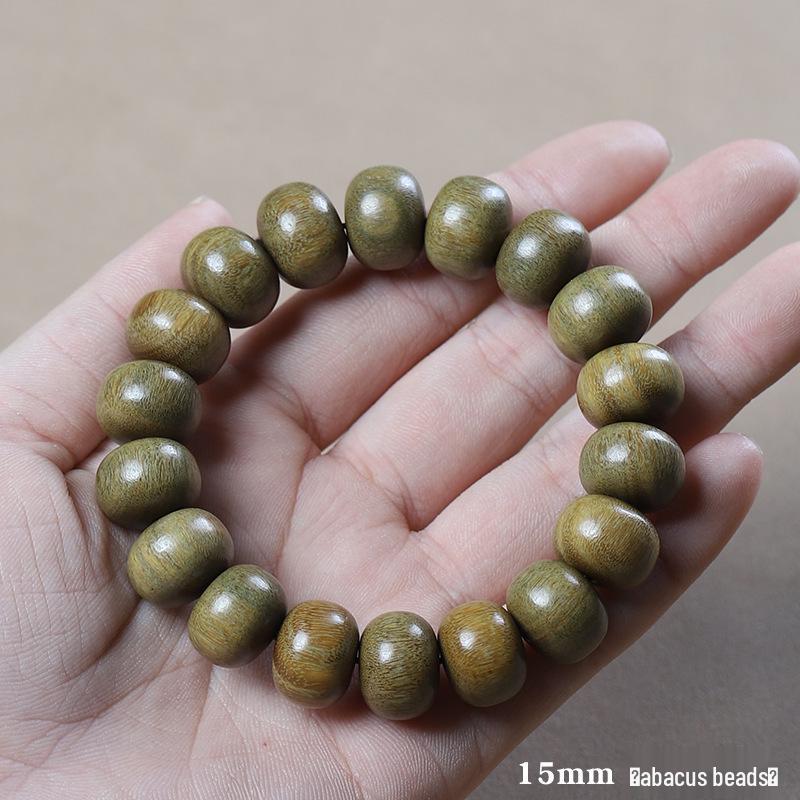 Argentina Green Sandalwood Men's and Women's Bracelet - 108 Beads, Prayer Beads of Yu Sandalwood & Rosewood.