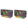 LED Digital Alarm Clock Bedroom Brightness Dimmer with USB Charging Port, RGB Color Modes,