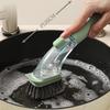 Household Kitchen Multifunctional Press Cleaner One Brush Does Not Hurt The Pot and Dirty Hands Kitchen Brush Pot Artifact
