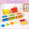 Hölzerne Montessori Puzzle Münzbank für Kleinkinder Feinmotorik Entwicklung Pädagogisches Spielzeug