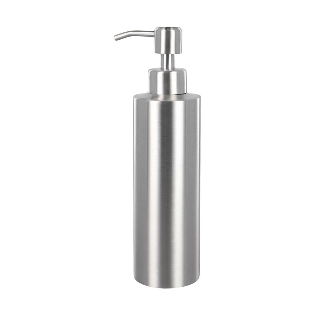 250/350/550ml Soap Dispenser Bottle Matte Silver Kitchen Press Bottle Stainless Steel Pump Bathroom Storage Bottle
