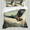 Eagle Duvet Cover Set Queen Size for Adults Animals Pattern Bedding Set Stylish Decorative Bird Comforter Cover