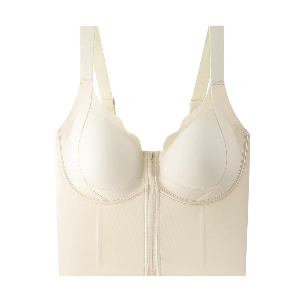 Women's Seamless Lift Bra with Front Zipper, Anti-Sagging Support, Sports Shaping Vest - No Additional Bra Needed
