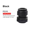 10 Stück IP68 PG7-PG16 Kabelverschraubungen Weiß/Schwarz Nylon Kunststoff Anschlusskasten Stecker Zugentlastungen Dichtungen und Gegenmuttern