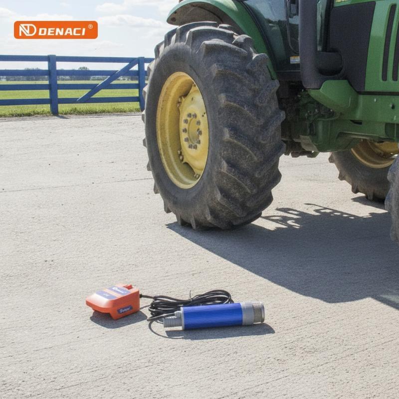Přenosná 12V lithiová pumpa pro naftu a vodu s průtokem 40-60 l/min Navrženo pro 21V baterie Kompaktní a snadno použitelná