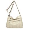 Fashion Soft Leather Crossbody Bags for Women 2026 Casual Female Multi Pocket Messenger Bags Retro Handbags Ladies Shoulder Bags