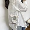 Korean Style Cute Mini Trendy Dumpling Shaped Hand Shoulder Crossbody Bag For Women