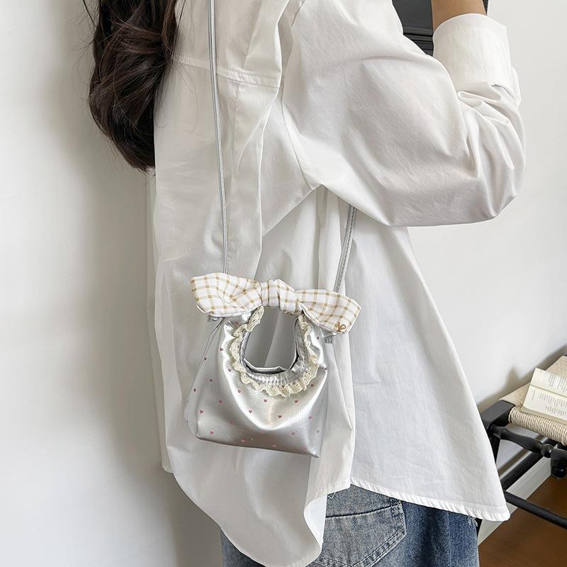 Korean Style Cute Mini Trendy Dumpling Shaped Hand Shoulder Crossbody Bag For Women