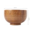 Log Material Noodle Bowl Round Shape Rice Bowl Eco Friendly Soup Container  Soup Serving