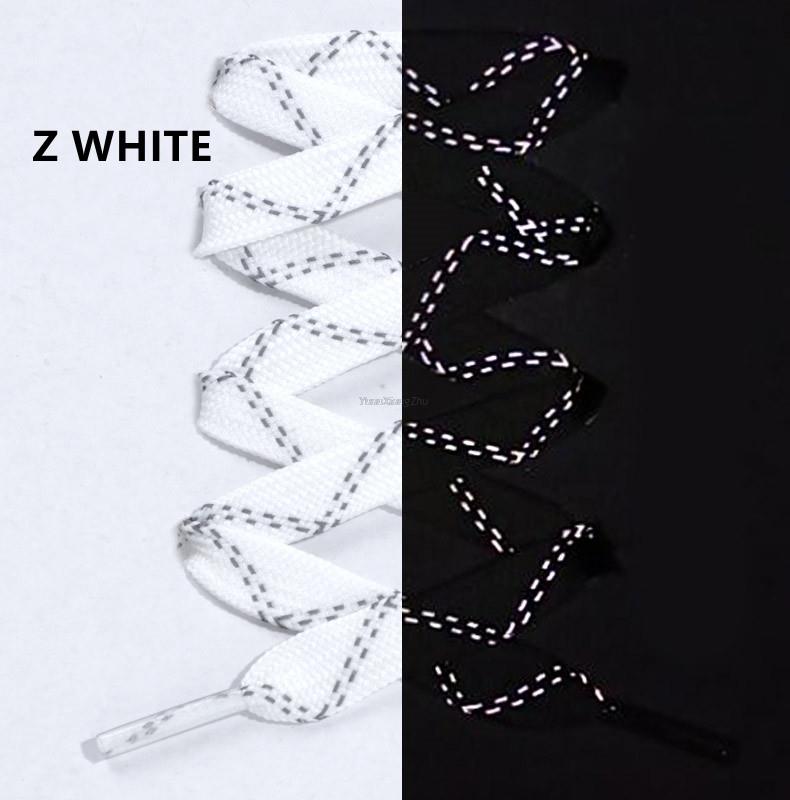 1 para odblaskowych sznurowadeł płaskie sznurowadła do sneakersów kolorowe odblaskowe sznurowadła świetlne sznurowadła 100/120/140/160CM sznurki