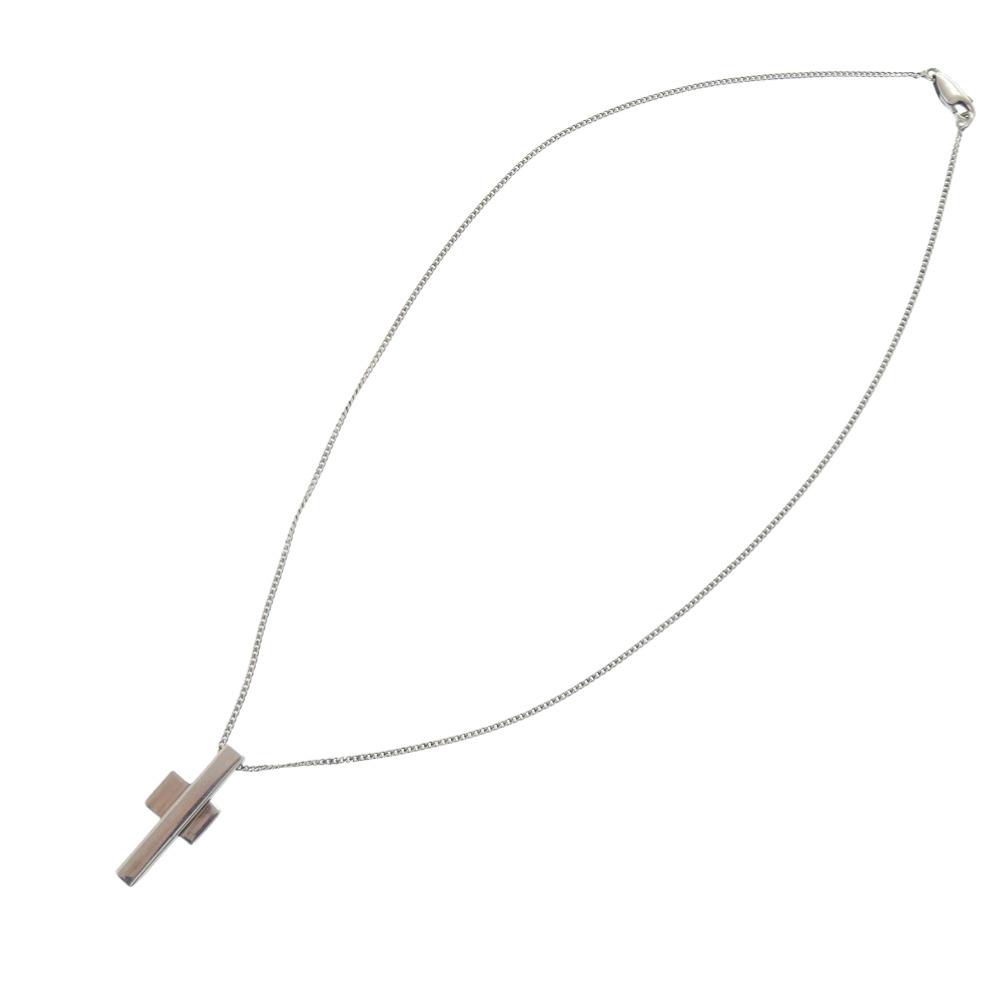 Used AUTHENTIC GUCCI Cross motifNecklace Silver Silver925