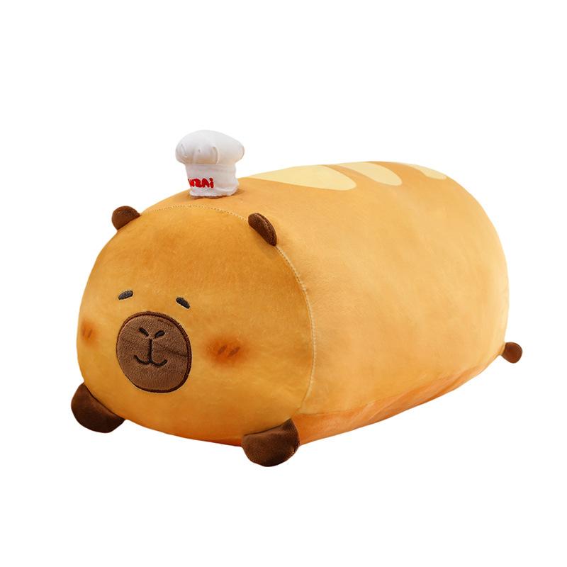 Kapibara Baking Series Baguette Croissant Long Pillow Plush Toy Sleeping Ragdoll