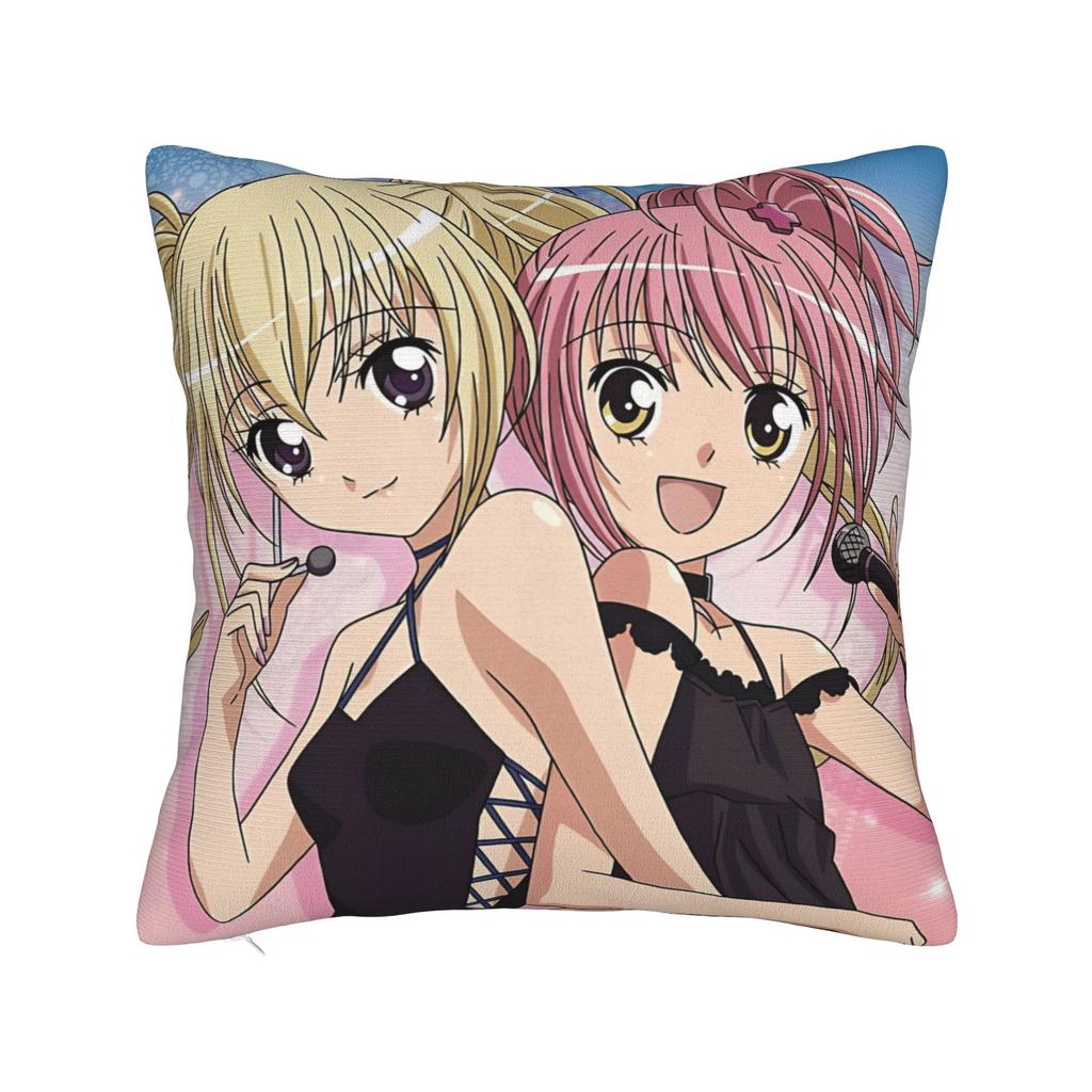 Anime Shugo Chara Square Pillow Case Hinamori Amu Cushion Cover Awesome Zippered Decorative Pillowcase for Living Room cm