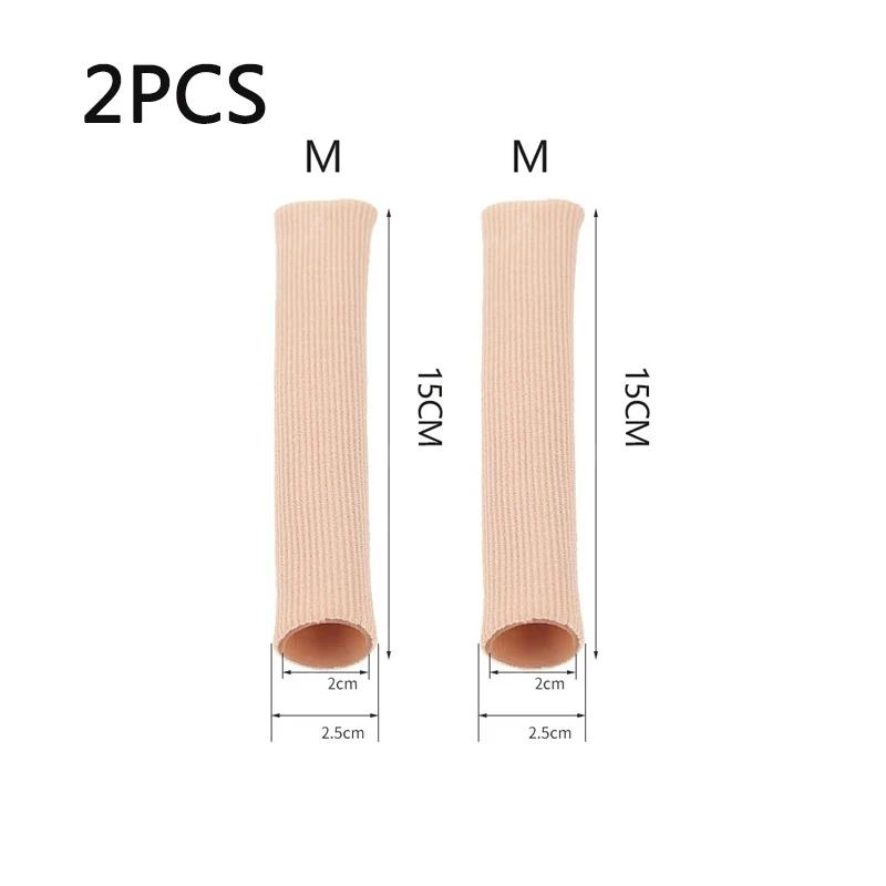 1/2/4Pcs Silicone Cover Cut Fabric Toe Separator Spacer Tube Sleeve Caps Valgus Corrector Hammer Protector Finger Foot Care