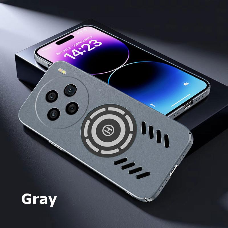 Für vivo X100 X100s X90 X90s X80 X70 Pro Plus Rock Sand Ice Magnetische Wärmeableitung Mattes Anti-Fingerabdruck-PC-Gehäuse Atmungsaktive Kühlabdeckungsschale