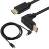 90 Degree Angle Type C Cable Charging Wire Long Fast Charging 10Gbps Data Transfer Cord for Phone Tablet Laptop