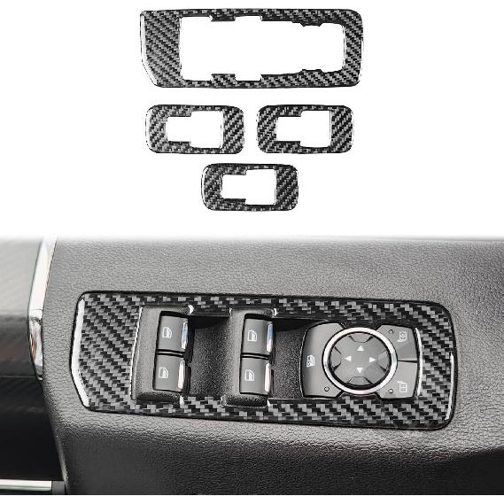 for Ford F-150 Raptor 2017-2020 Accessories Glove Box Top Strip | Real Carbon Fiber, for Ford F150 F-150 Raptor 2017 2018 2019 2020, Interior Trim