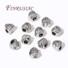 Heart Shape Beads For Bracelets 18K Gold Plated Separators For Beads,Spacers Beads,DIY Jewelry Making Supplies