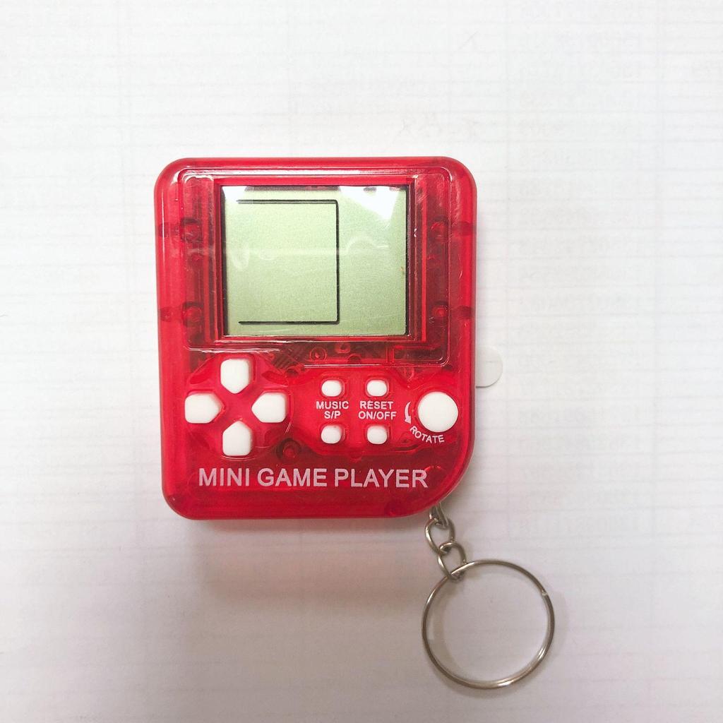 Mini Retro Tetris Keychain Handheld Game Console