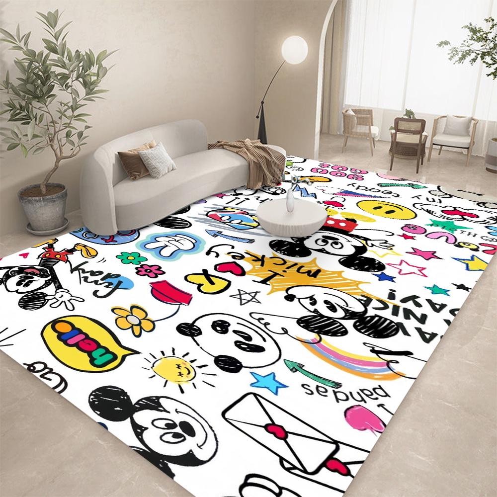 

Килимок Міккі Маус Мультяшна Тема Дитяча Кімната Домашній Декор Подарунок для Хлопчиків Подарунок на День Народження Килим для Дитячої Кімнати Персоналізована Ідея Подарунка 80*120cm