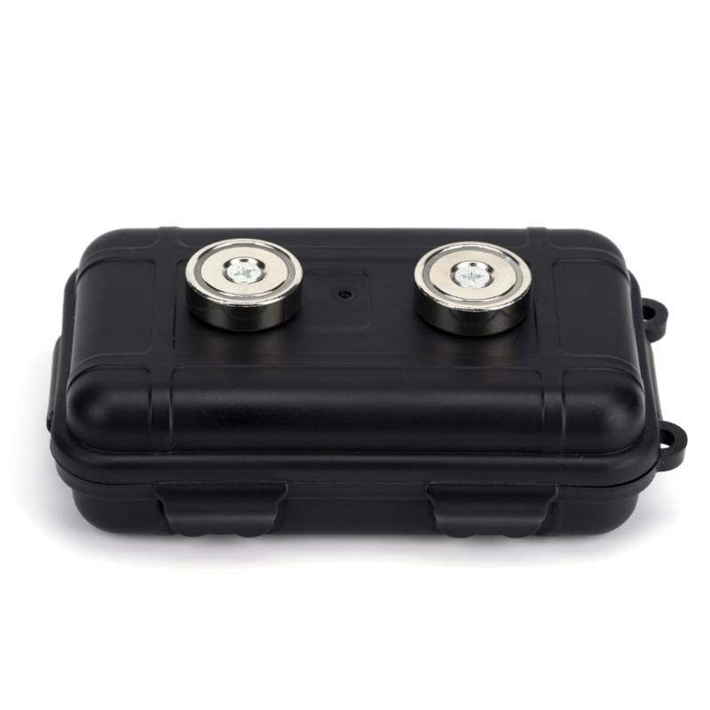 Under Car Magnetic Storage Box With Double Mounting For Door Handle Or Undercarriage And Magnets For Organization