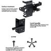Quick Pin Door Bolt Automatic Latch Gate Lock Post Mount Bolts Heavy Duty Spring Steel Gravity Locking For Outdoor Fence Posts