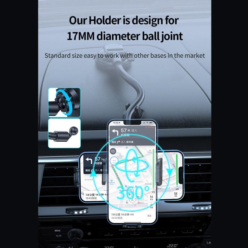 Auto Handyhalterung Windschutzscheibenhalterung für 110mm Breite Geräte Armaturenbrett Robuster Ständer Halterung