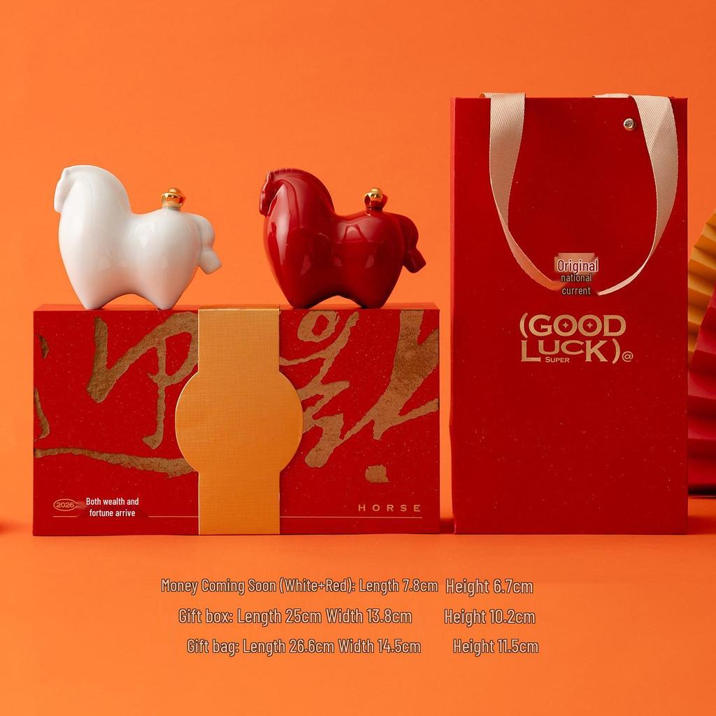 2026 Year of the Horse Zodiac Figurine: Auspicious Mascot for New Year Celebrations and Creative Gifts.