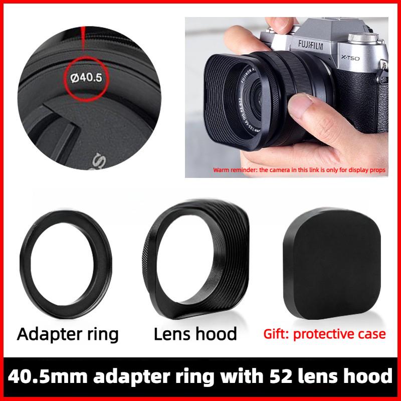 Metal Square Lens Hood for Fuji film XC 35mm F2&XF 23mm / 35mm F2 R WR Lens on XPro3 XT4 XT3 XT30 XT20