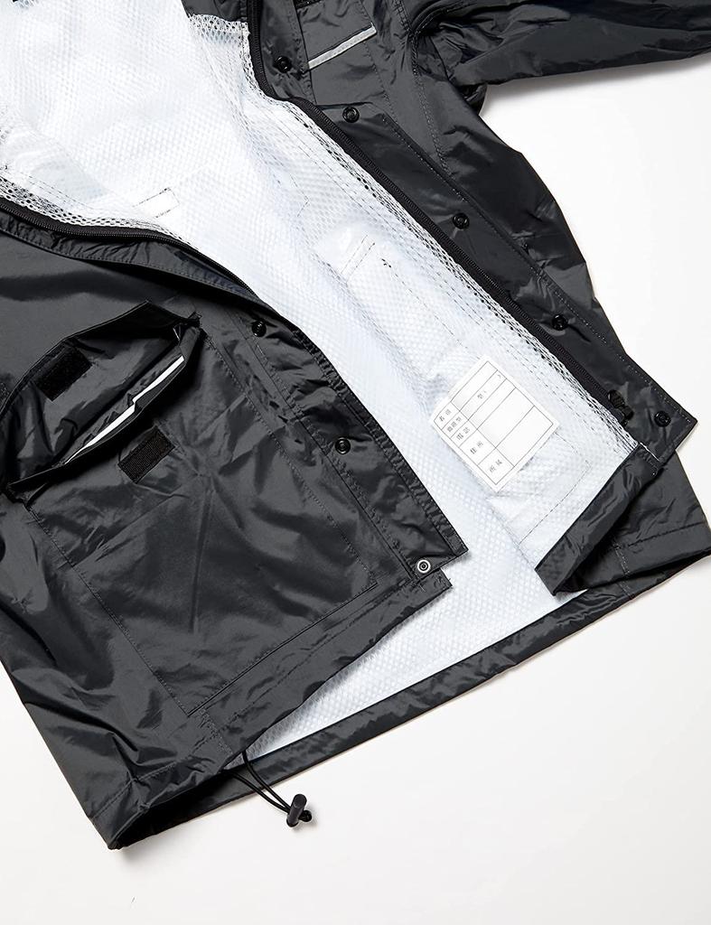 Hard Rainwear Waterproof and for 4L [Document] Set, Water-Repellent, Work, Charcoal,