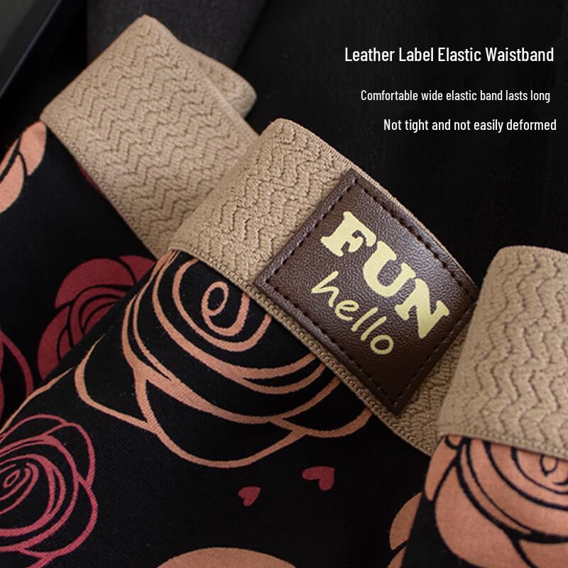 FitonTon Men's Breathable Anti-Bacterial Cotton Boxer Briefs