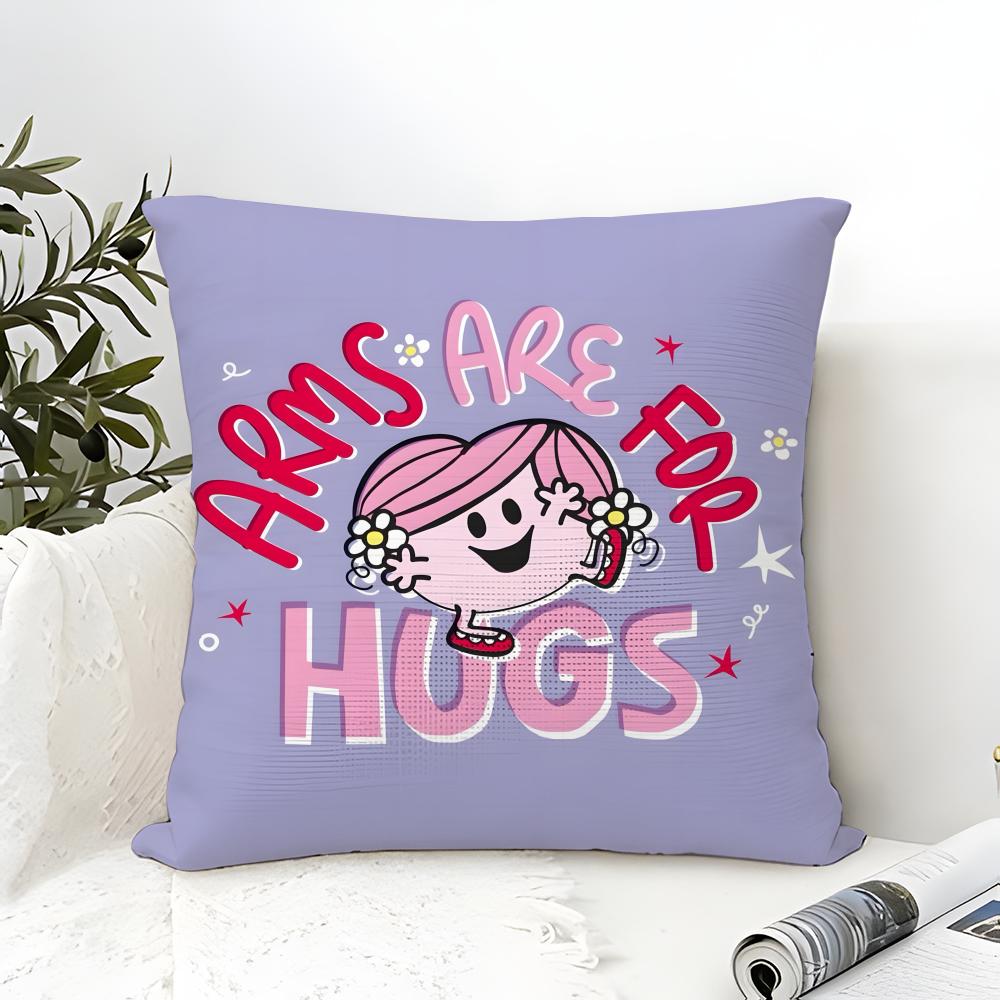 Classic Reto Cartoon M-Mr.Men and Little Miss Pillow Case linen pillow case sofa home decor cushion cover cushion cove