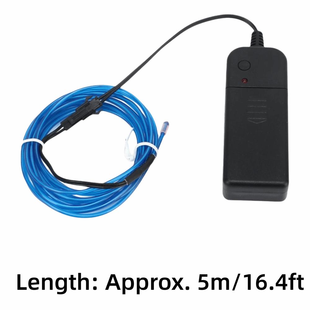 2 Pcs 5m LED Bicycle Frame Light Waterproof Neon Tube Rope Lights Neon Light Strip  DIY Decoration