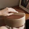 Solid Wood Storage Box Snug Lid Round Lifting Strip Cylindrical Wooden Jar