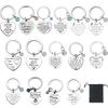Keychain Steel Stainless Keyring Christmas Friendship Gifts Backpack Pendant