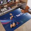 Custom Rug Kylian Mbappe Pattern Print Name Text Soft Non‑Slip Floor Carpet for Home Indoor Decoration