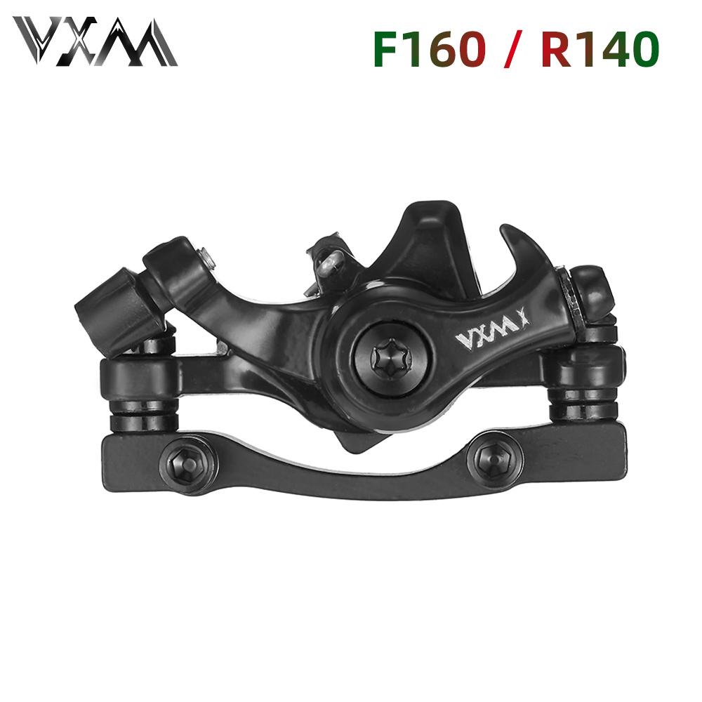 VXM Bicycle Disc Brake Aluminum Alloy Mechanical Wire Pull Disc Brake Caliper MTB Brake Accessories Parts Riding Equipment black front