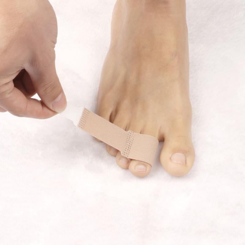 [4pcs Toe Support] 4pcs Adjustable Polyester Toe Support Braces | Reusable Fracture Straps for Hammer, Crooked & Overlapping Toes, Comfortable Fit