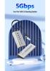 BlueShuo USB 3.2 10-Port Typ-C Hub Splitter für Laptops & Desktops
