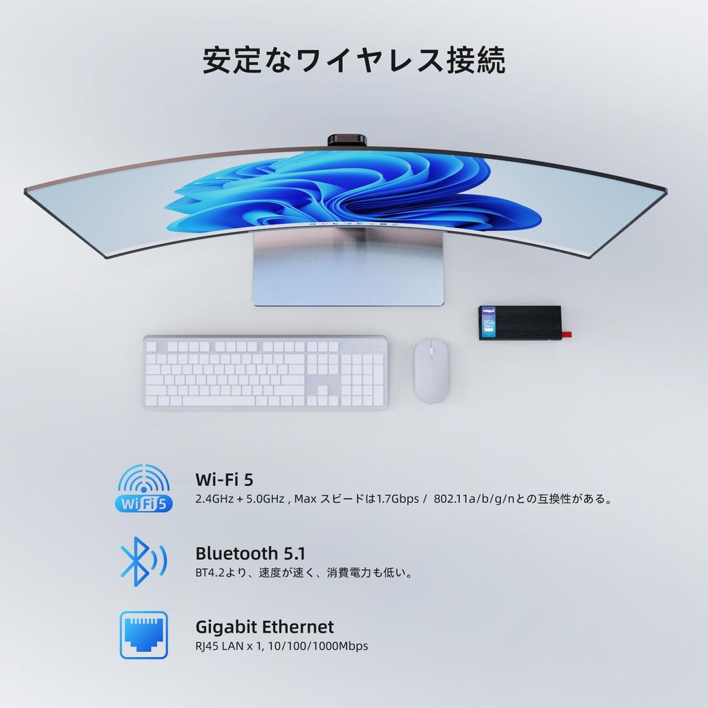 HiMeLE PCG02 Pro Stick PC N100 Bezwentylatorowy Mini PC bez wentylatora WiFi 5 Win11 Pro 8GB Stick Podwójny Mały IoT Przemysłowy Komputer Stacjonarny Gigabit Ethernet PXE Boot